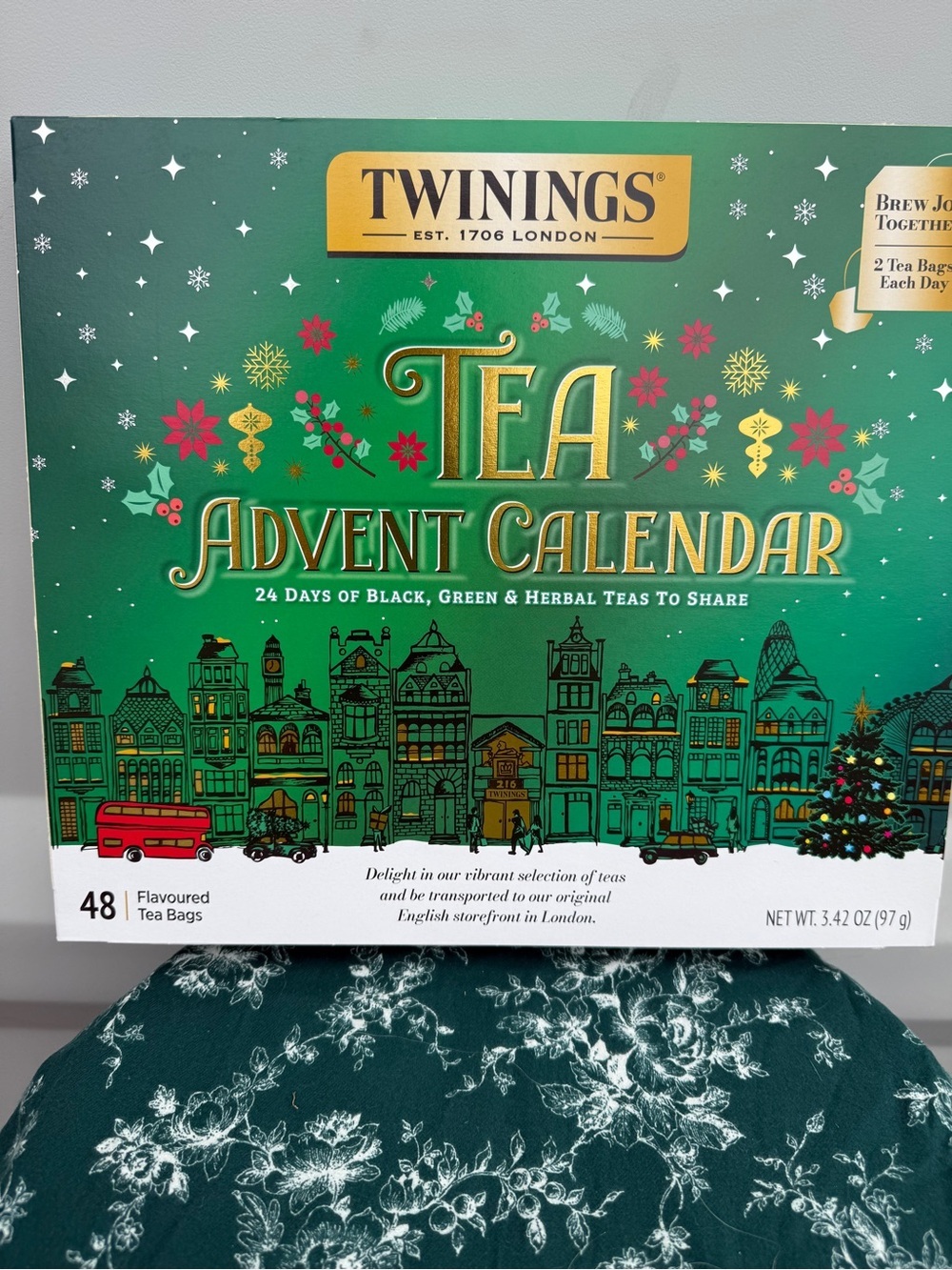 Twingings London 24 Day TEA Advent Calendar Green & Herbal Black Tea
